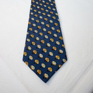 Salvatore Ferragamo 100% Silk tie Umbrellas Italy